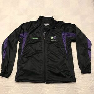 GTM SportsWear black Lean Mean TKD workout‎ jacket small